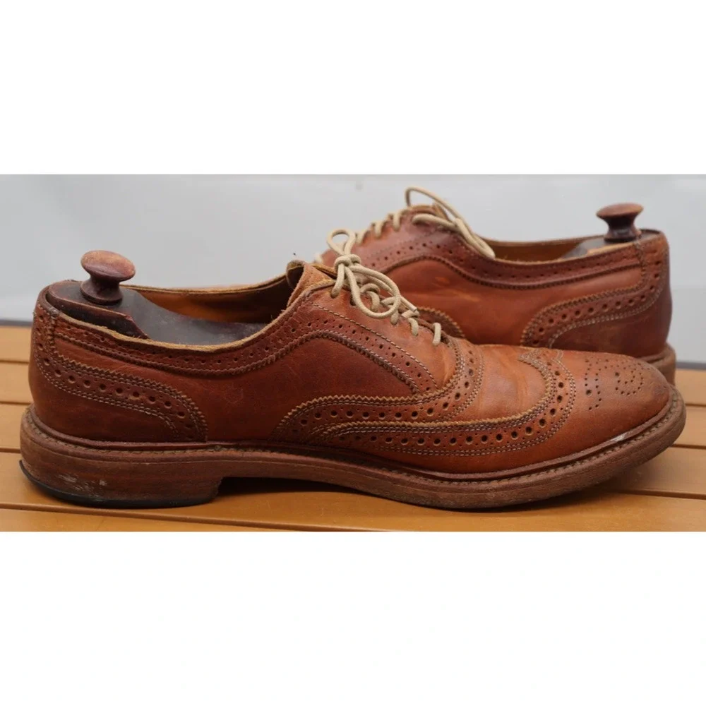 Allen Edmond McTavish Oxfords Cognac Brown Leather US Size 11 B Made in USA
